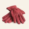 Beth Dutton Inspired Red Leather Gloves pair